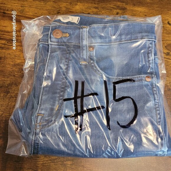 Madewell Jeans Size 27 Stovepipe High Rise Tummy Control Leman Wash MB466 - Picture 13 of 13